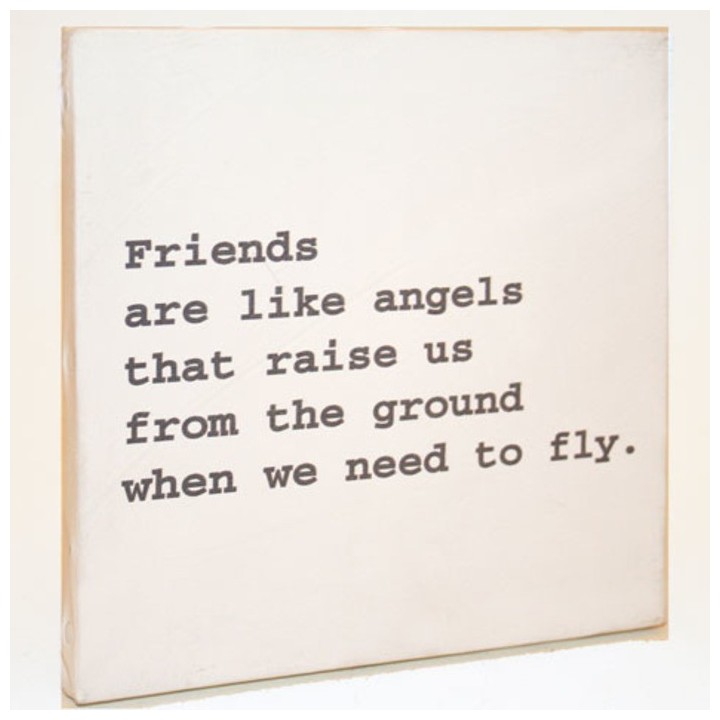 Tableau "friends are like..." 20x20 cm