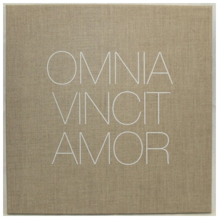 Tableau "omnia vincit" 50 x 50 cm