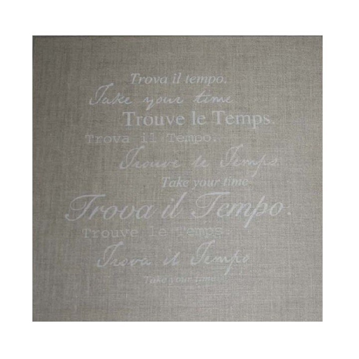 Tableau "trouver le temps" 50 x 50 cm