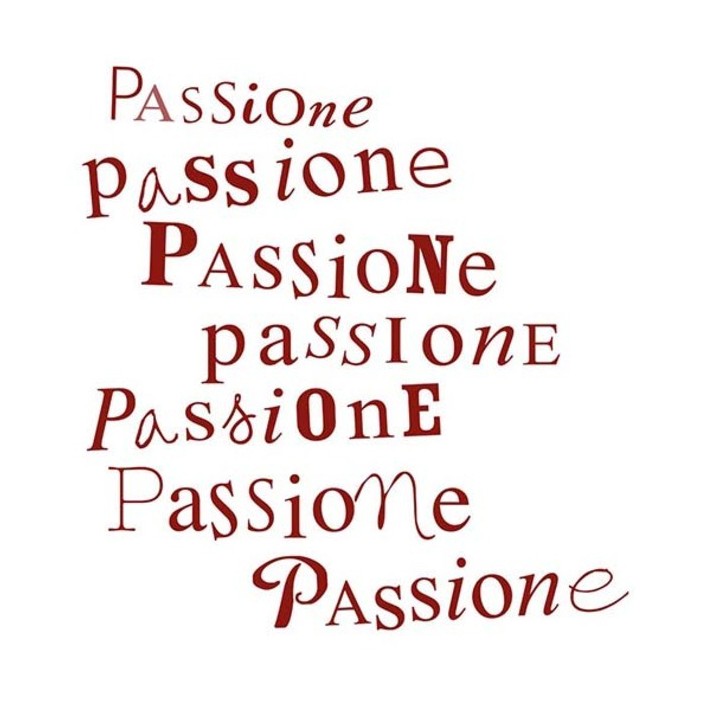 Quadro passione colore rosso 20 x 20 cm