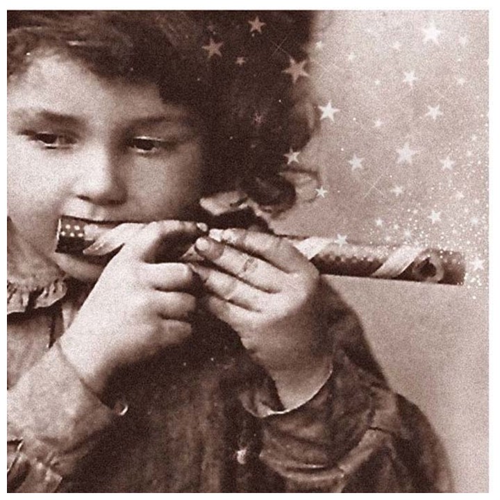 Child flute picture 50 x 50 cm