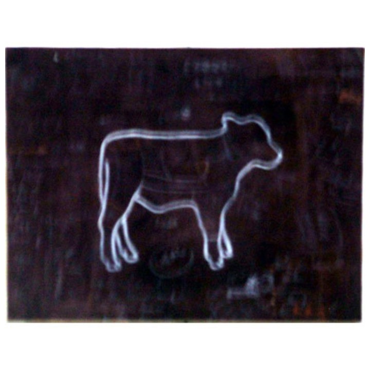 Quadro sagoma vitello 20x25 cm