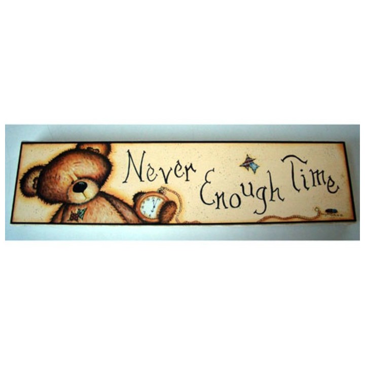 Quadro orso never enough 13 x 50 cm