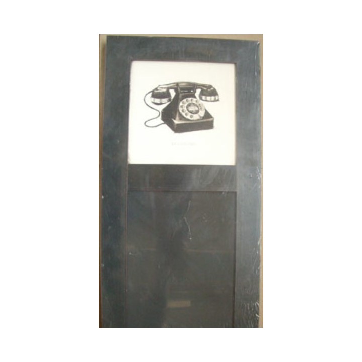 Tableau noir avec peinture tÉlÉphonique 18 x 46 cm