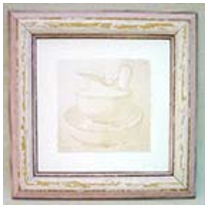 Quadro brocca terracotta panna 25x25 cm