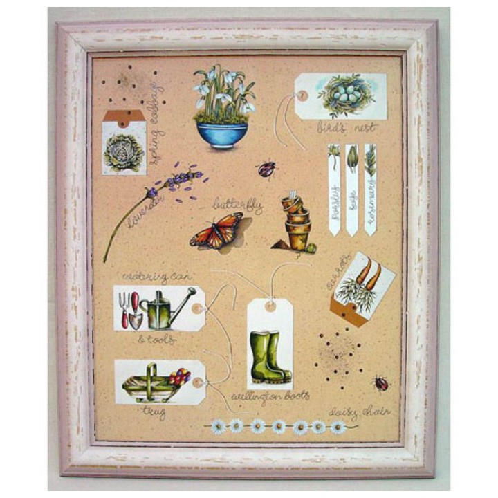 Quadro botanico stivali 40 x 50 cm