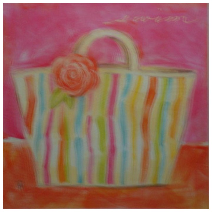 Quadro borsa estate 30 x 30 cm