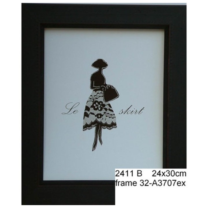 Picture woman le skirt 24 x 30 cm