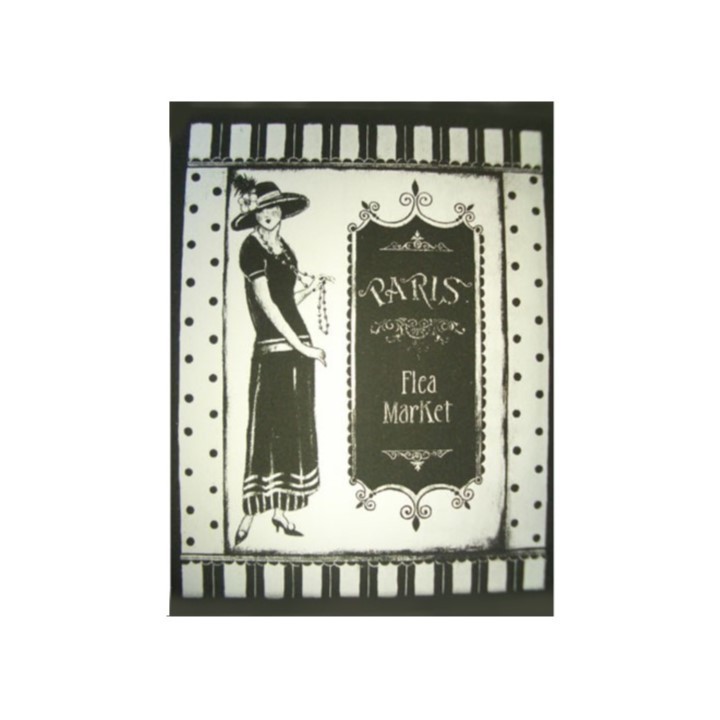 Tableau "paris flea market" 55x70 cm