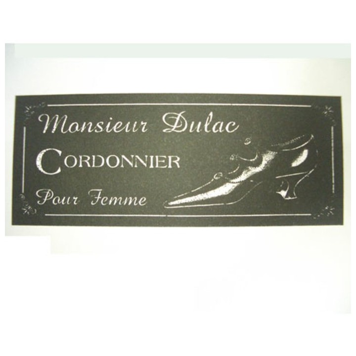 Quadro monsieur cordonnier 20 x 50 cm