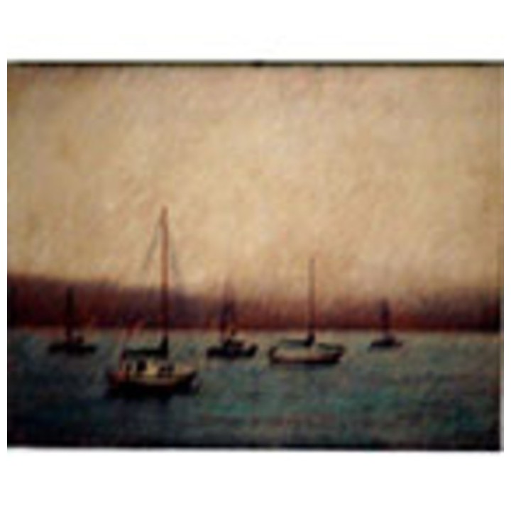 Sailboat painting 24 x 31 cm