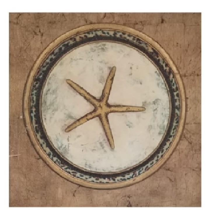 Painting with starfish 40x40 cm