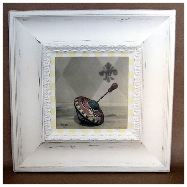 Tableau toupie 28 x 28 cm