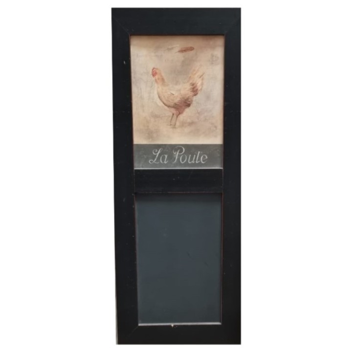 Quadro lavagna la poule 17x50 cm
