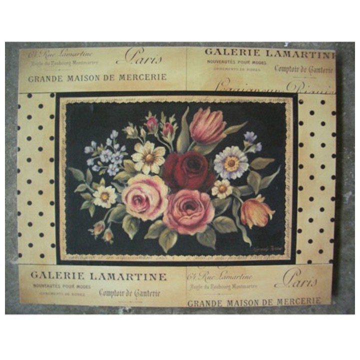 Quadro bouquet lamartine 40x50 cm