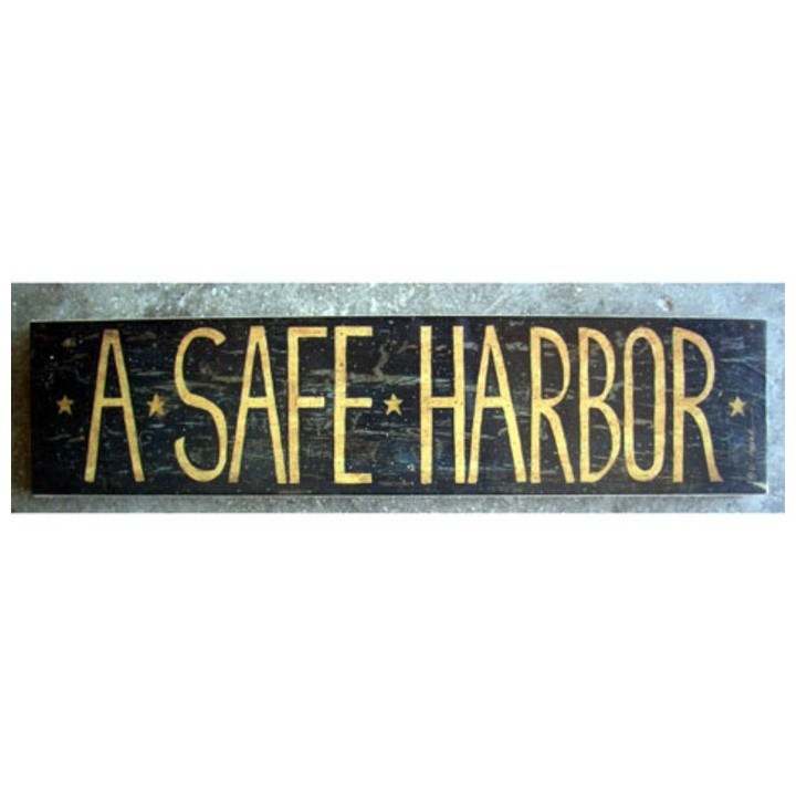 Tableau "a safe harbor" 13x50 cm