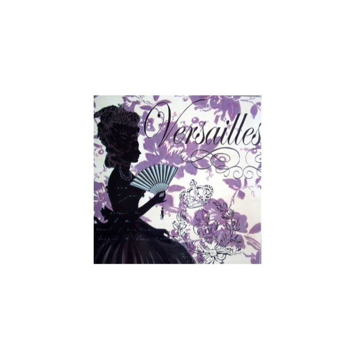 Quadro dama versailles 30x30 cm
