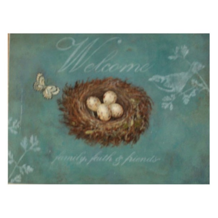 Welcome nest picture 30 x 40 cm
