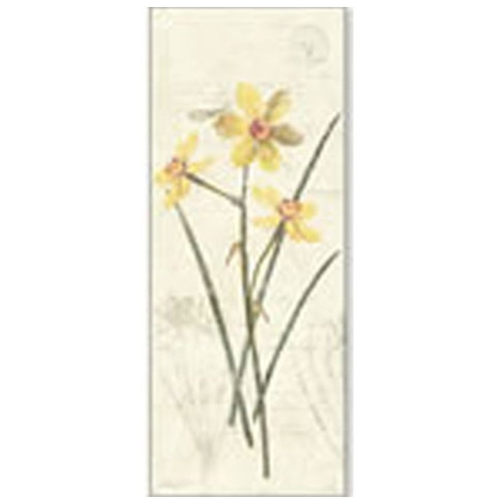 Quadro giunchiglia gialla 20x50