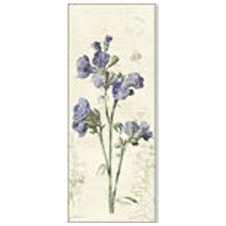 Painting with blue freesia 20x50 cm