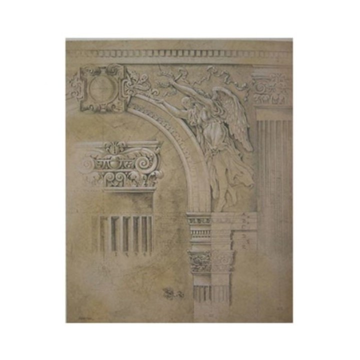 Quadro con monumento arcata destra 60x80 cm