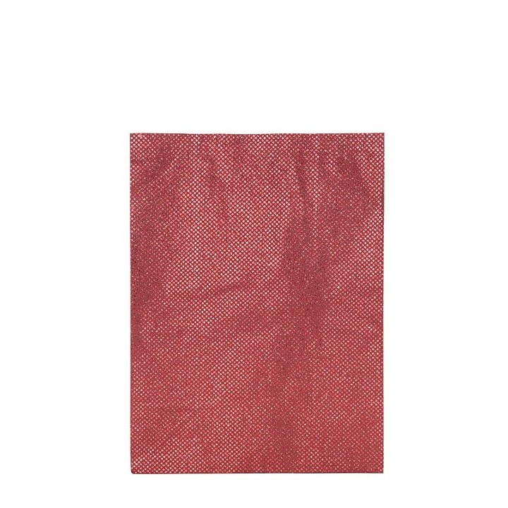 Sacco pois luccicanti di carta colore rosso 17 x 31.5 h43 cm