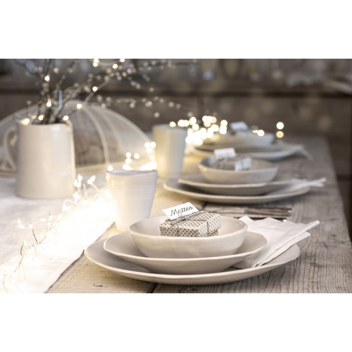 Boite paillete de papier couleur lin 5 x 5 h5 cm