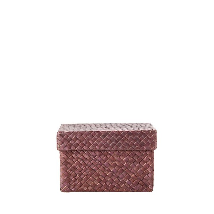 Brown net paper box 9 x 16 h9.5 cm