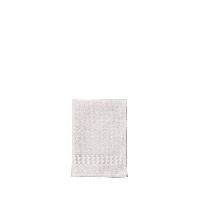 Asciugamano 100% cotone fascia nido d'ape bianco 35 x 50 cm