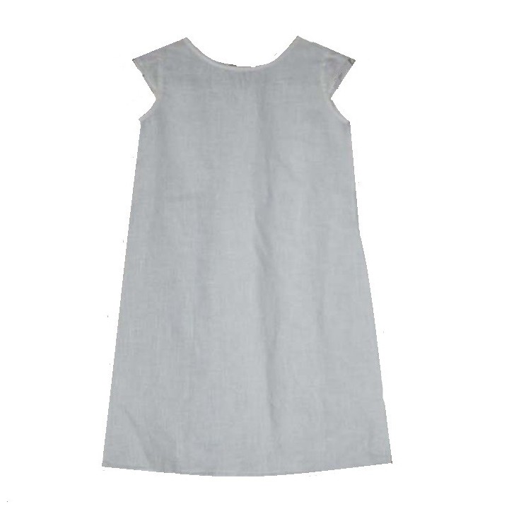Petite robe baby en 100% lin blanc. taille: 5 ans.