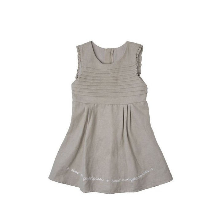 Robe 100% coton "sono una principessa" taille 2 ans