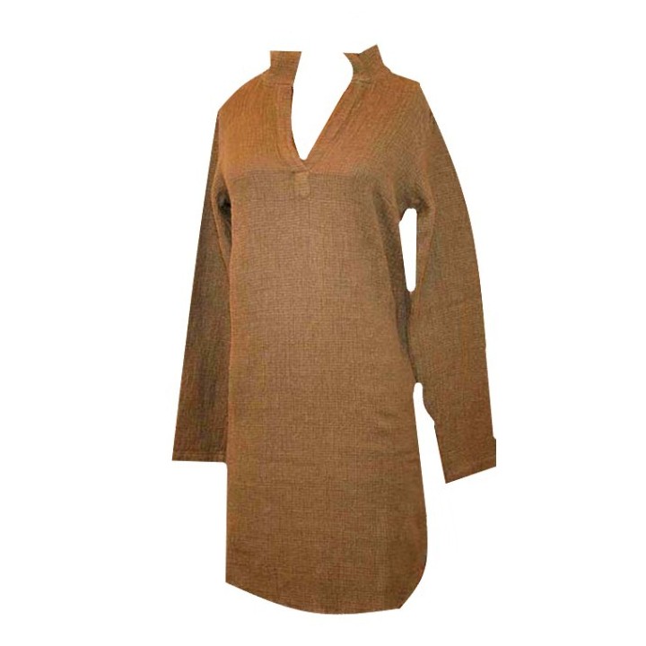 Natural honeycomb blouse 52%linen small