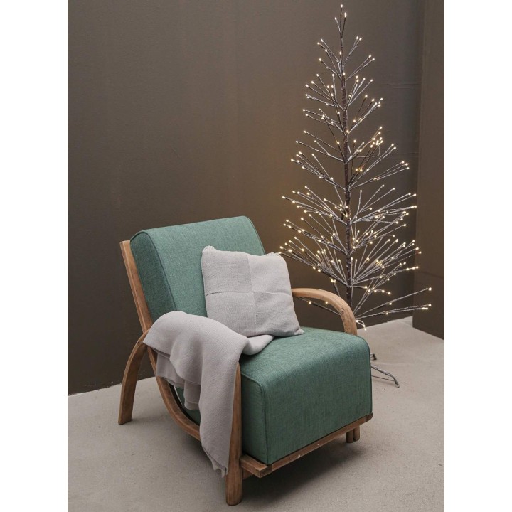 Grey knitted blanket 130 x 150 cm