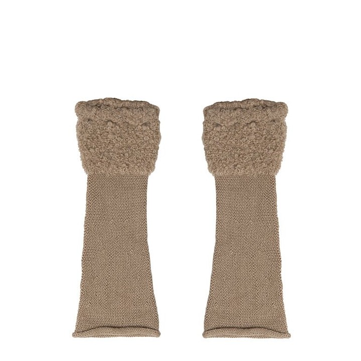 Beige 100% baby alpaca cufflinks