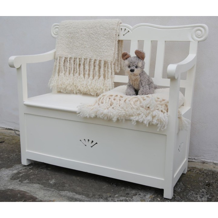 Couverture creme 94%alpaca 6%polyester 100x160 cm