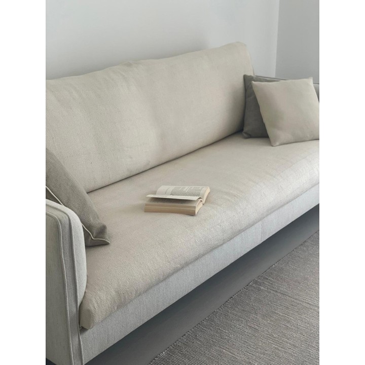 Copriletto/telo viscosa/cotone colore panna 250 x 270 cm