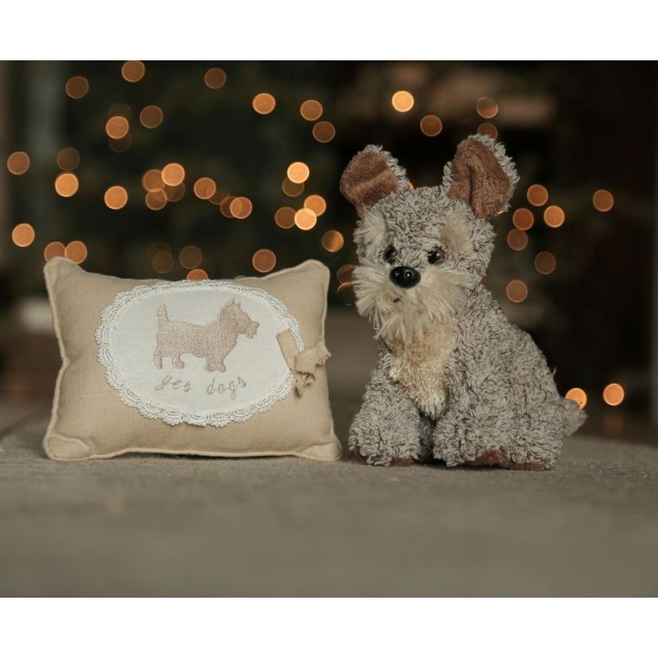 Yes dogs oval frame throw pillow 13 x 17 cm