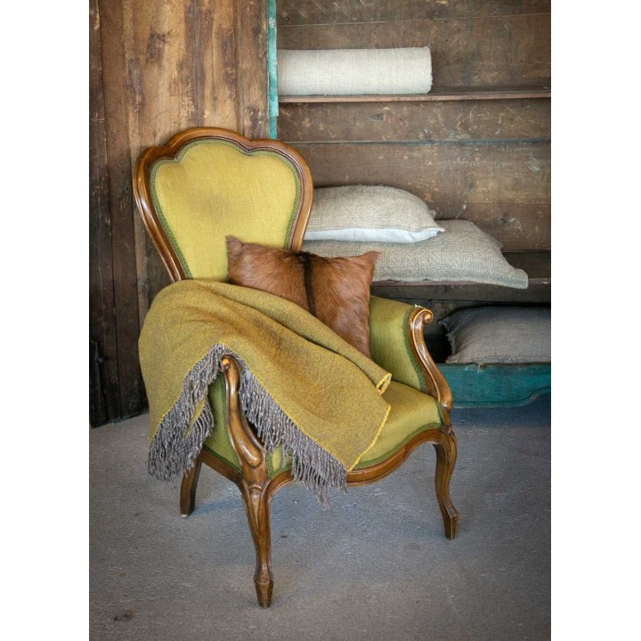 Brown goat fur lining 40x40 cm