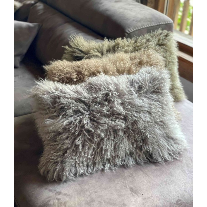 Mongolian fur pillowcase 35 x 50 cm