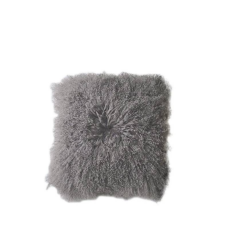 Mongolian fur pillowcase 60 x 60 cm