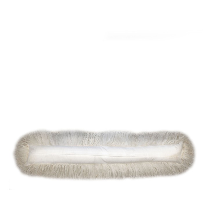 Housse boudin de porte en fourrure de mongolie