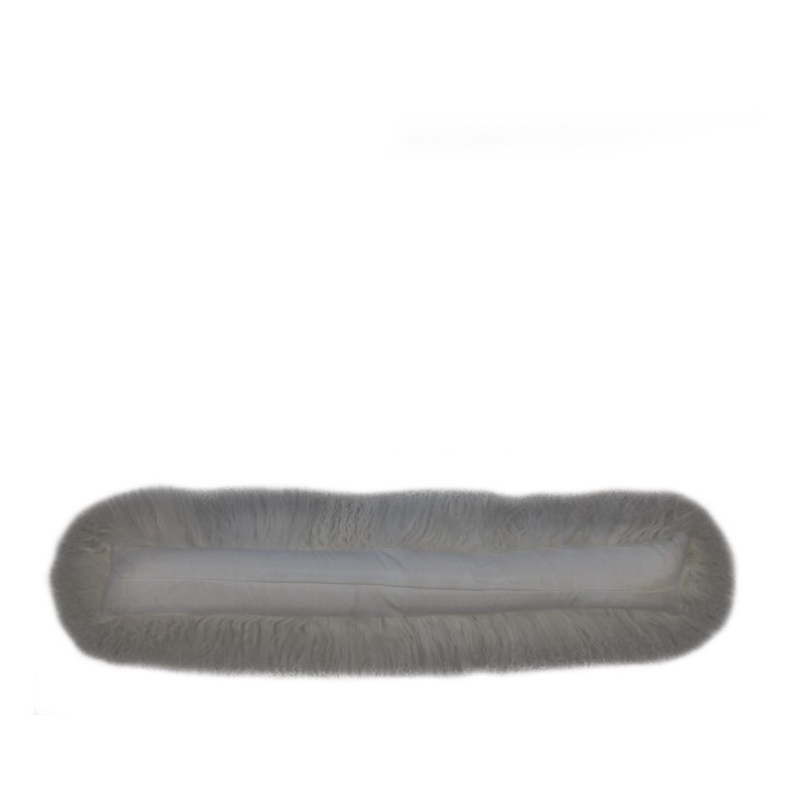 Mongolian fur weatherstrip pillowcase