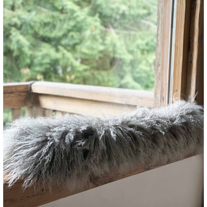 Mongolian fur weatherstrip pillowcase