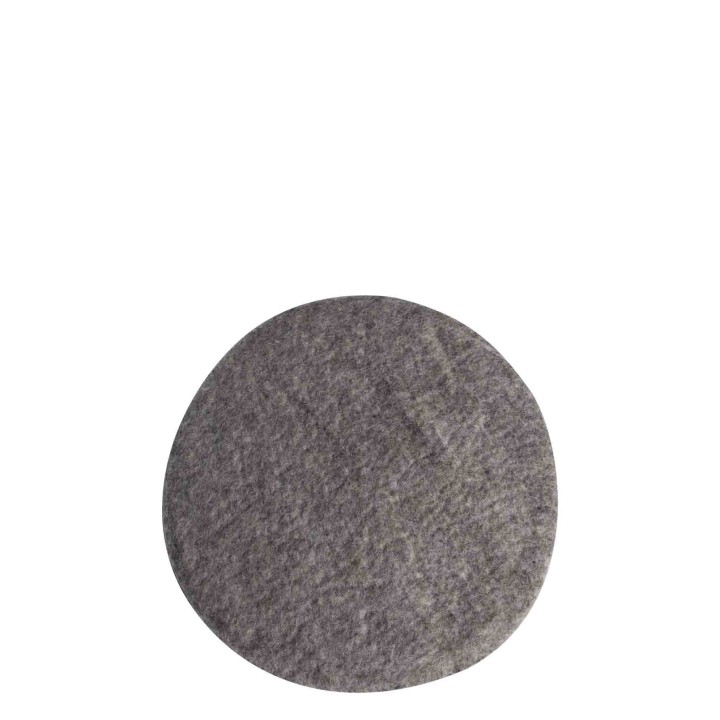 Felt cushion with sheep knots