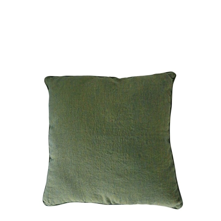 Fodera 100%lino verde bosco 50 x 50 cm
