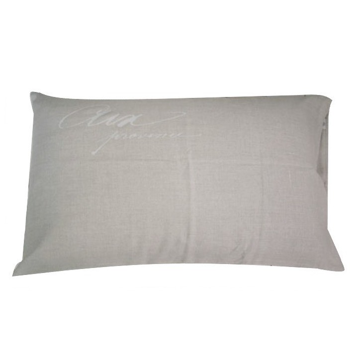 Housse 100% lin aux provence couleur naturel 50 x 80 cm