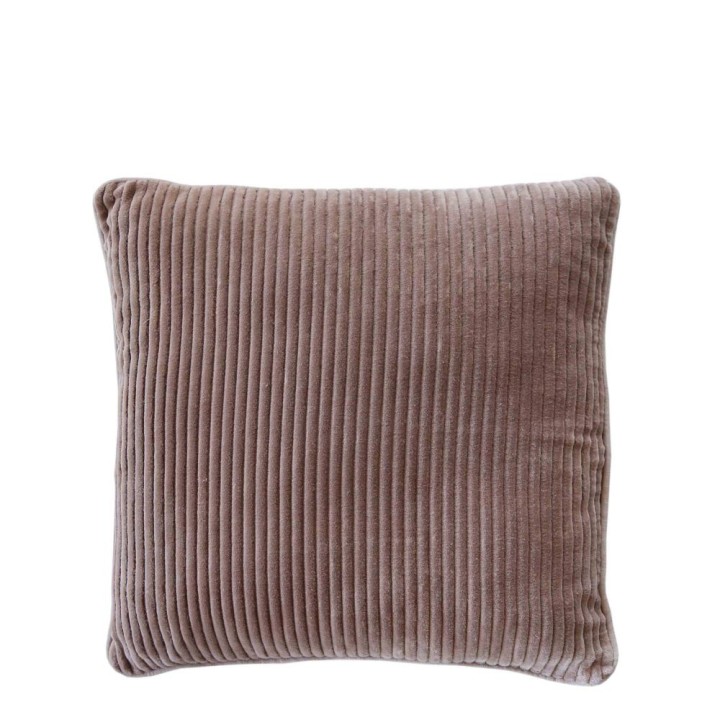 Fodera cuscino taupe velluto a coste 50 x 50 cm