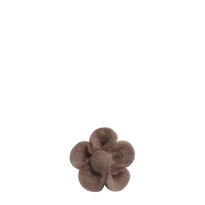 Fiore in feltro col.lino con spilla di sicurezza d6 cm