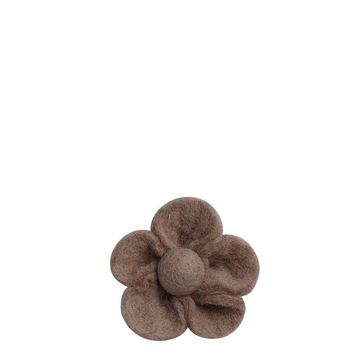 Fiore in feltro col.lino con spilla di sicurezza d9 cm