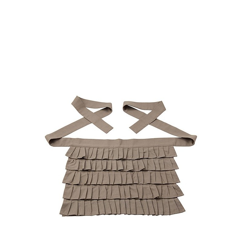 100% cotton apron with frills